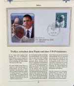 PAPST Benedikt XVI Sammlung - FDC & postfrisch - in 5 Ringbindern aus Borek Abo