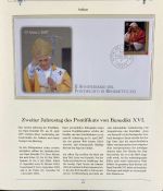 PAPST Benedikt XVI Sammlung - FDC & postfrisch - in 5 Ringbindern aus Borek Abo