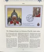 PAPST Benedikt XVI Sammlung - FDC & postfrisch - in 5 Ringbindern aus Borek Abo