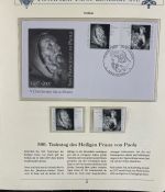 PAPST Benedikt XVI Sammlung - FDC & postfrisch - in 5 Ringbindern aus Borek Abo