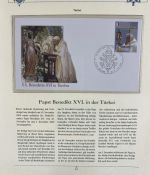 PAPST Benedikt XVI Sammlung - FDC & postfrisch - in 5 Ringbindern aus Borek Abo