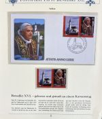 PAPST Benedikt XVI Sammlung - FDC & postfrisch - in 5 Ringbindern aus Borek Abo