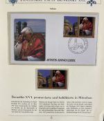 PAPST Benedikt XVI Sammlung - FDC & postfrisch - in 5 Ringbindern aus Borek Abo