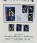 PAPST Benedikt XVI Sammlung - FDC & postfrisch - in 5 Ringbindern aus Borek Abo