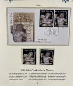 PAPST Benedikt XVI Sammlung - FDC & postfrisch - in 5 Ringbindern aus Borek Abo