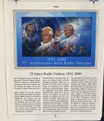 PAPST Benedikt XVI Sammlung - FDC & postfrisch - in 5 Ringbindern aus Borek Abo