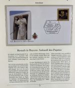 PAPST Benedikt XVI Sammlung - FDC & postfrisch - in 5 Ringbindern aus Borek Abo