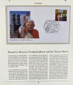 PAPST Benedikt XVI Sammlung - FDC & postfrisch - in 5 Ringbindern aus Borek Abo