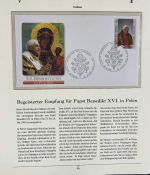 PAPST Benedikt XVI Sammlung - FDC & postfrisch - in 5 Ringbindern aus Borek Abo