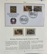 PAPST Benedikt XVI Sammlung - FDC & postfrisch - in 5 Ringbindern aus Borek Abo