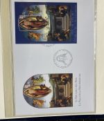 PAPST Benedikt XVI Sammlung - FDC & postfrisch - in 5 Ringbindern aus Borek Abo