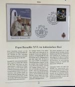 PAPST Benedikt XVI Sammlung - FDC & postfrisch - in 5 Ringbindern aus Borek Abo