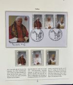PAPST Benedikt XVI Sammlung - FDC & postfrisch - in 5 Ringbindern aus Borek Abo
