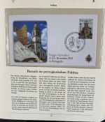 PAPST Benedikt XVI Sammlung - FDC & postfrisch - in 5 Ringbindern aus Borek Abo