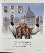 PAPST Benedikt XVI Sammlung - FDC & postfrisch - in 5 Ringbindern aus Borek Abo
