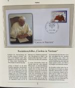 PAPST Benedikt XVI Sammlung - FDC & postfrisch - in 5 Ringbindern aus Borek Abo