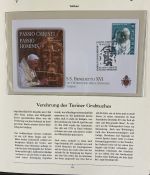 PAPST Benedikt XVI Sammlung - FDC & postfrisch - in 5 Ringbindern aus Borek Abo