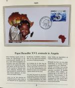 PAPST Benedikt XVI Sammlung - FDC & postfrisch - in 5 Ringbindern aus Borek Abo