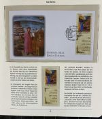 PAPST Benedikt XVI Sammlung - FDC & postfrisch - in 5 Ringbindern aus Borek Abo