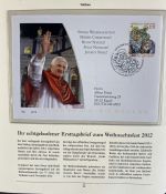 PAPST Benedikt XVI Sammlung - FDC & postfrisch - in 5 Ringbindern aus Borek Abo