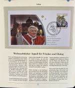 PAPST Benedikt XVI Sammlung - FDC & postfrisch - in 5 Ringbindern aus Borek Abo