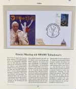 PAPST Benedikt XVI Sammlung - FDC & postfrisch - in 5 Ringbindern aus Borek Abo