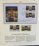 PAPST Benedikt XVI Sammlung - FDC & postfrisch - in 5 Ringbindern aus Borek Abo