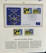 PAPST Benedikt XVI Sammlung - FDC & postfrisch - in 5 Ringbindern aus Borek Abo