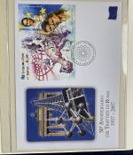 PAPST Benedikt XVI Sammlung - FDC & postfrisch - in 5 Ringbindern aus Borek Abo