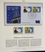 PAPST Benedikt XVI Sammlung - FDC & postfrisch - in 5 Ringbindern aus Borek Abo