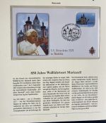 PAPST Benedikt XVI Sammlung - FDC & postfrisch - in 5 Ringbindern aus Borek Abo