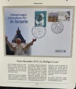 PAPST Benedikt XVI Sammlung - FDC & postfrisch - in 5 Ringbindern aus Borek Abo