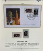 PAPST Benedikt XVI Sammlung - FDC & postfrisch - in 5 Ringbindern aus Borek Abo