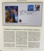 PAPST Benedikt XVI Sammlung - FDC & postfrisch - in 5 Ringbindern aus Borek Abo