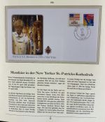 PAPST Benedikt XVI Sammlung - FDC & postfrisch - in 5 Ringbindern aus Borek Abo