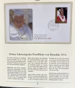 PAPST Benedikt XVI Sammlung - FDC & postfrisch - in 5 Ringbindern aus Borek Abo