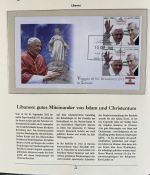 PAPST Benedikt XVI Sammlung - FDC & postfrisch - in 5 Ringbindern aus Borek Abo