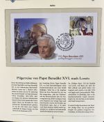 PAPST Benedikt XVI Sammlung - FDC & postfrisch - in 5 Ringbindern aus Borek Abo