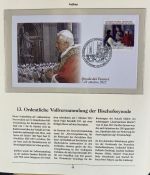 PAPST Benedikt XVI Sammlung - FDC & postfrisch - in 5 Ringbindern aus Borek Abo