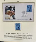PAPST Benedikt XVI Sammlung - FDC & postfrisch - in 5 Ringbindern aus Borek Abo