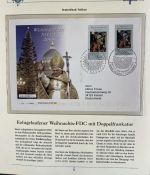 PAPST Benedikt XVI Sammlung - FDC & postfrisch - in 5 Ringbindern aus Borek Abo