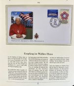 PAPST Benedikt XVI Sammlung - FDC & postfrisch - in 5 Ringbindern aus Borek Abo