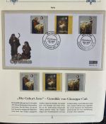 PAPST Benedikt XVI Sammlung - FDC & postfrisch - in 5 Ringbindern aus Borek Abo