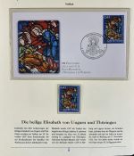 PAPST Benedikt XVI Sammlung - FDC & postfrisch - in 5 Ringbindern aus Borek Abo