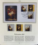 PAPST Benedikt XVI Sammlung - FDC & postfrisch - in 5 Ringbindern aus Borek Abo
