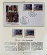 PAPST Benedikt XVI Sammlung - FDC & postfrisch - in 5 Ringbindern aus Borek Abo
