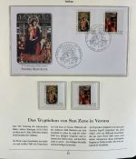 PAPST Benedikt XVI Sammlung - FDC & postfrisch - in 5 Ringbindern aus Borek Abo