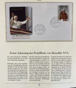 PAPST Benedikt XVI Sammlung - FDC & postfrisch - in 5 Ringbindern aus Borek Abo