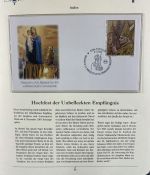 PAPST Benedikt XVI Sammlung - FDC & postfrisch - in 5 Ringbindern aus Borek Abo
