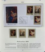 PAPST Benedikt XVI Sammlung - FDC & postfrisch - in 5 Ringbindern aus Borek Abo